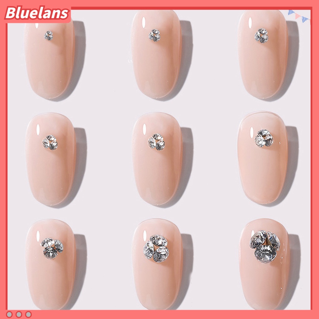 [BLM] 1tas Kuku Berlian Imitasi Bersinar Mudah Tempel Tiga Dimensi Dasar Runcing DIY Tidak Jatuh Glitter Berlian Imitasi Manicure Design Nail Salon Supply