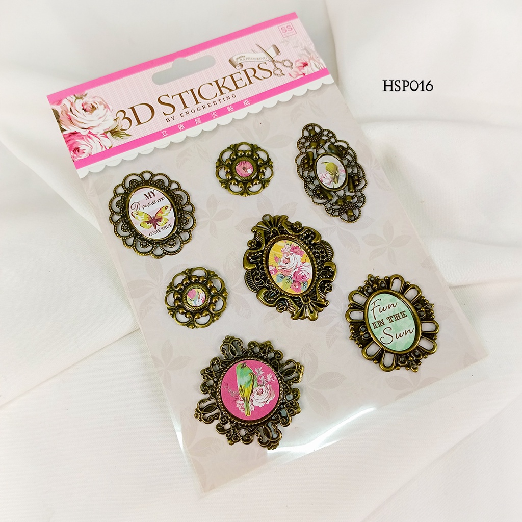 

[LEVENTIS] Scrapbook Kerajinan Tangan 3D Stiker HSP-RA009