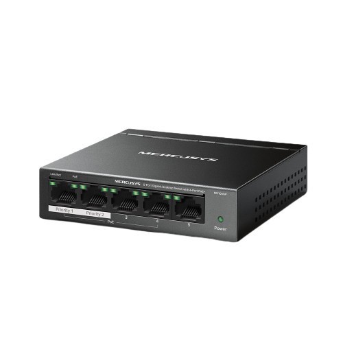 MERCUSYS MS105GP 5-PORT GIGABIT DESKTOP SWITCH WITH 4-PORT PoE+