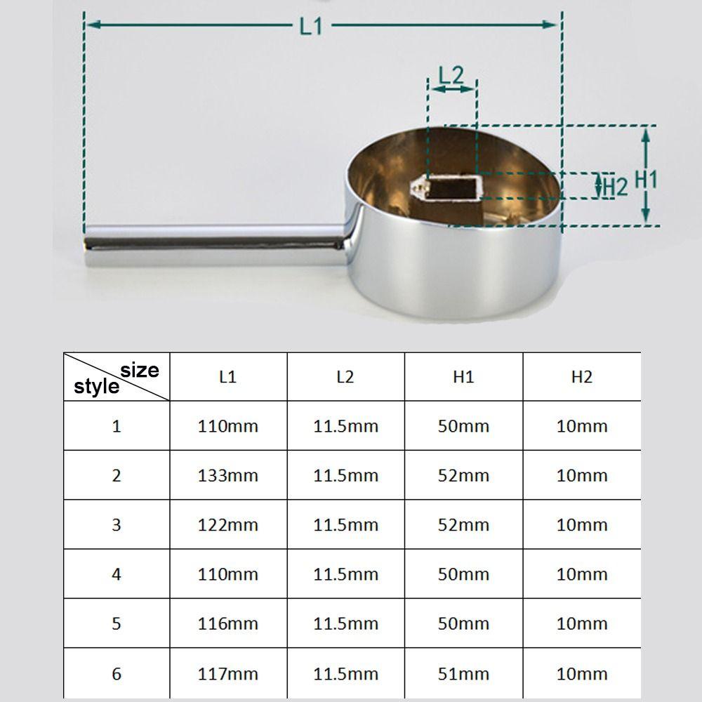 Lanfy Kran Gagang Metalik Wastafel Keran Aksesoris Kamar Mandi Air Panas Dan Dingin Shower Switch