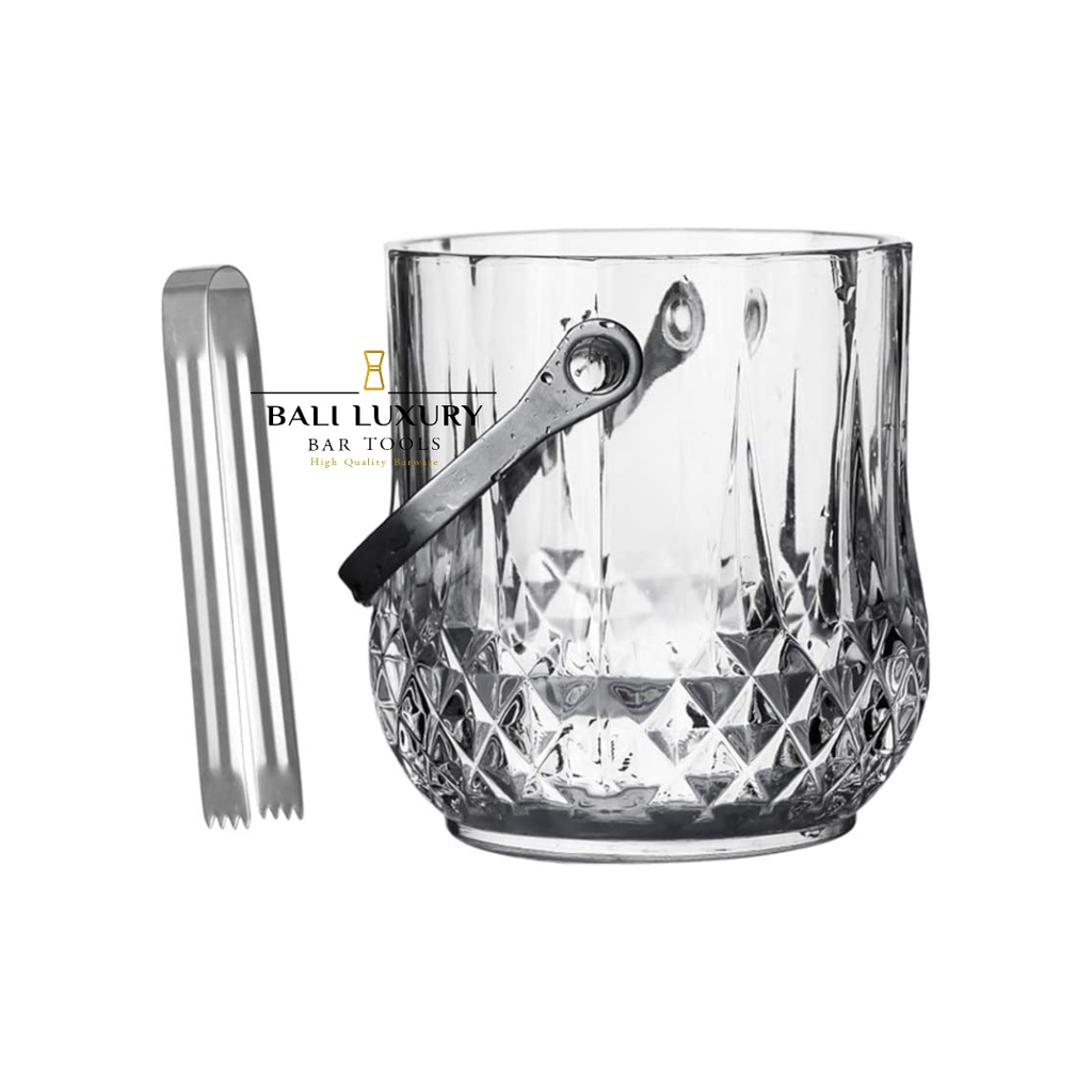 Diamond Glass Ice Bucket 1ltr