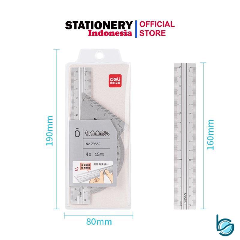 

RB Penggaris Geometri Bahan Alumunium Kualitas Bagus/Good Quality Alumunium Geometry Ruler - Best