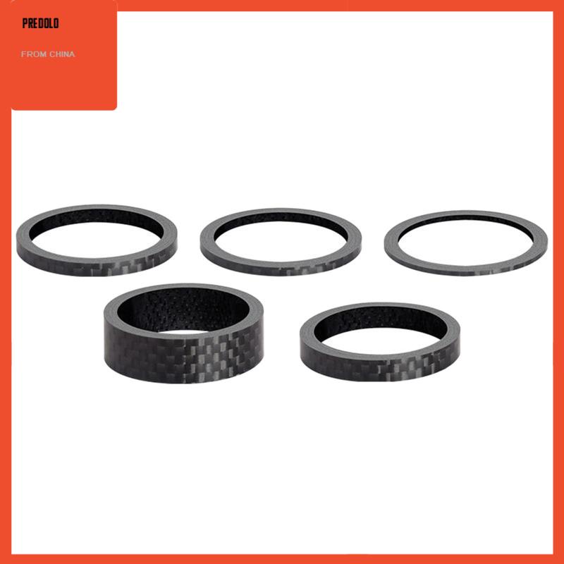 [Predolo] Set Spacer Mesin Cuci Batang Headset Sepeda Serat Karbon1 1/8&quot;