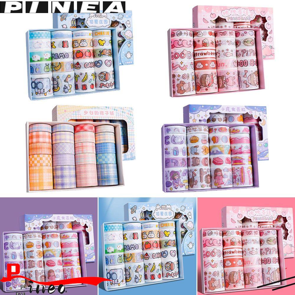 Nanas 20Rolls /Set Washi Tape Lucu Segar Sastra Scrapbooking Gadis Hati Little Fresh INS DIY Bahan