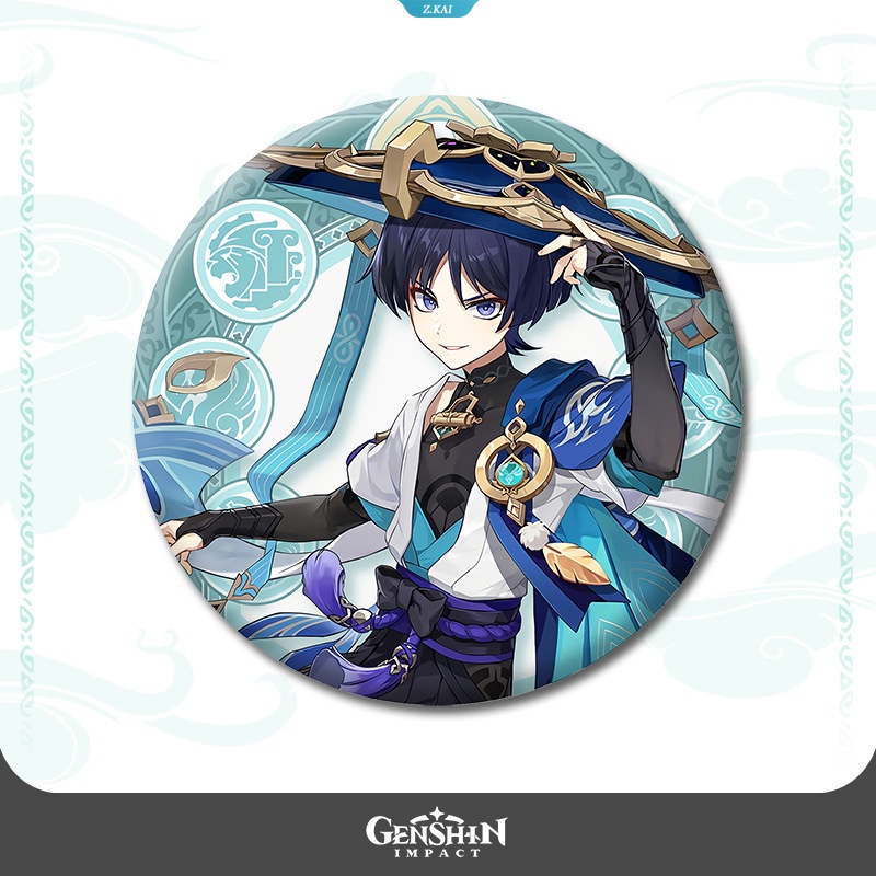 Game Genshin Impact Bros Pin Shenhe Yun Jin Yae Miko Hu Tao Cosplay Badge Aksesoris Pakaian Ransel Dekorasi Hadiah [ZK]