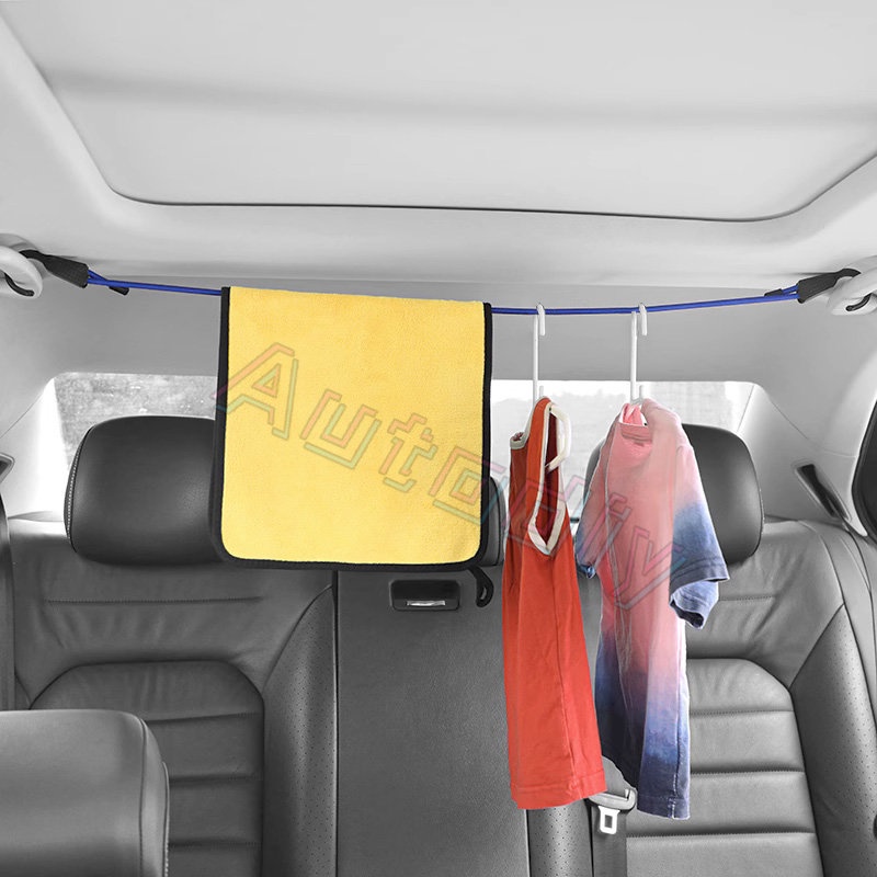 Adjustable Jemuran Baju Mobil Car Hanger Clothes Trunk Batang Pakaian Multifungsi Outdoor Clothes Hanging Line