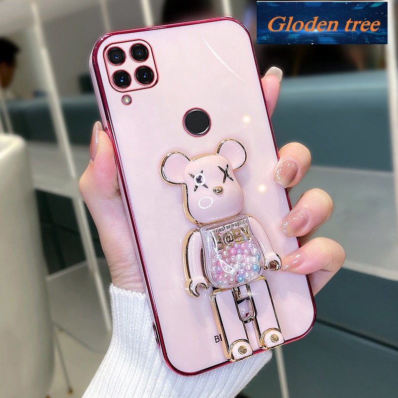 REALME Pohon toserba mustofaloden galihealme stapel15 Casing telepon intipoftcase senggollectroplated silikon tahan guncangan suketrotector suketmooth suketrote cewe suketumper suketover desain baru