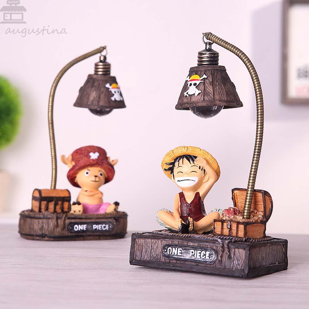 Agustinina Lampu Tidur Cahaya Lucu Led Resin Model Mainan Chopper Anime Model Action Figurine