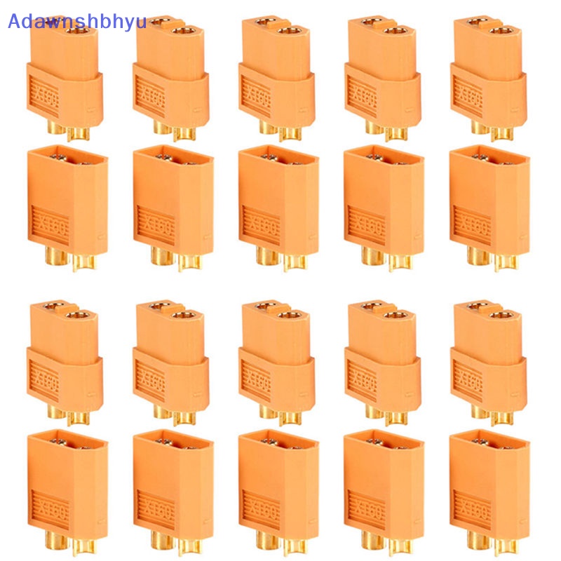 Adhyu 20PCS 10pasang Plug Konektor Peluru XT60 Male Female Untuk RC Lipo ID