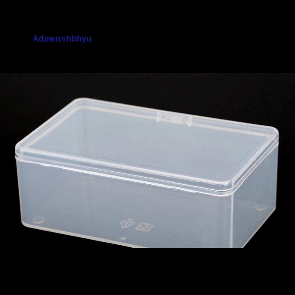 Adhyu Plastik Persegi Bening Transparan Dengan Tutup Storage Box Collection Container Case ID