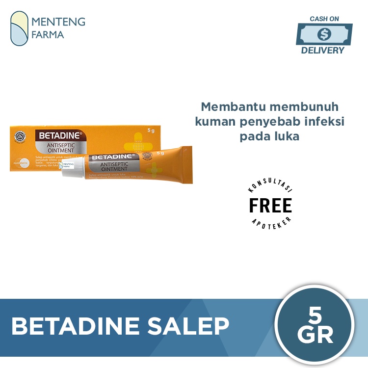 Betadine Salep 5 Gr - Salep Luka Antiseptik