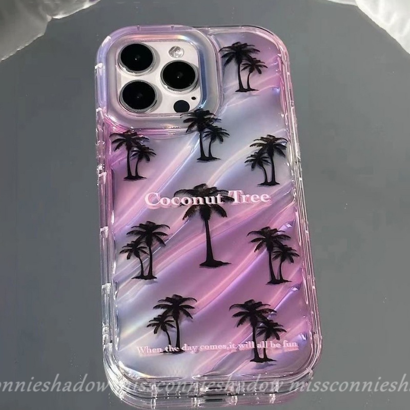 Casing Berlian Whelk Pantai Kreatif Kompatibel Untuk IPhone 7Plus Xr14 13 11 12 Pro MAX X8 7 6 6S Plus XS MAX SE 2020mewah Smile Dazzle Kartu Warna 3D Stereo Corrugation Star Case