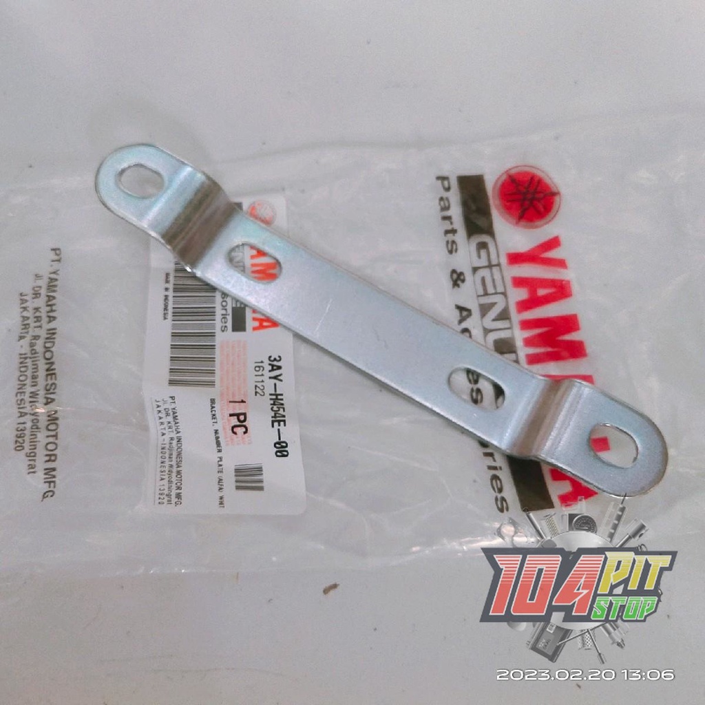 Bracket Besi Dudukan Plat Nomor Depan Original Yamaha F1ZR MIO