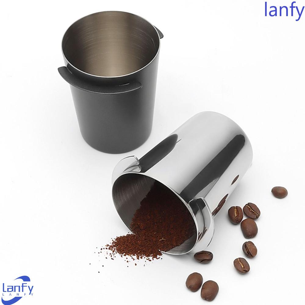 Lanfy Dosing Cup Tempat Makan Bubuk Barista Stainless Steel Anti Korosi Anti Karat Espresso Maker