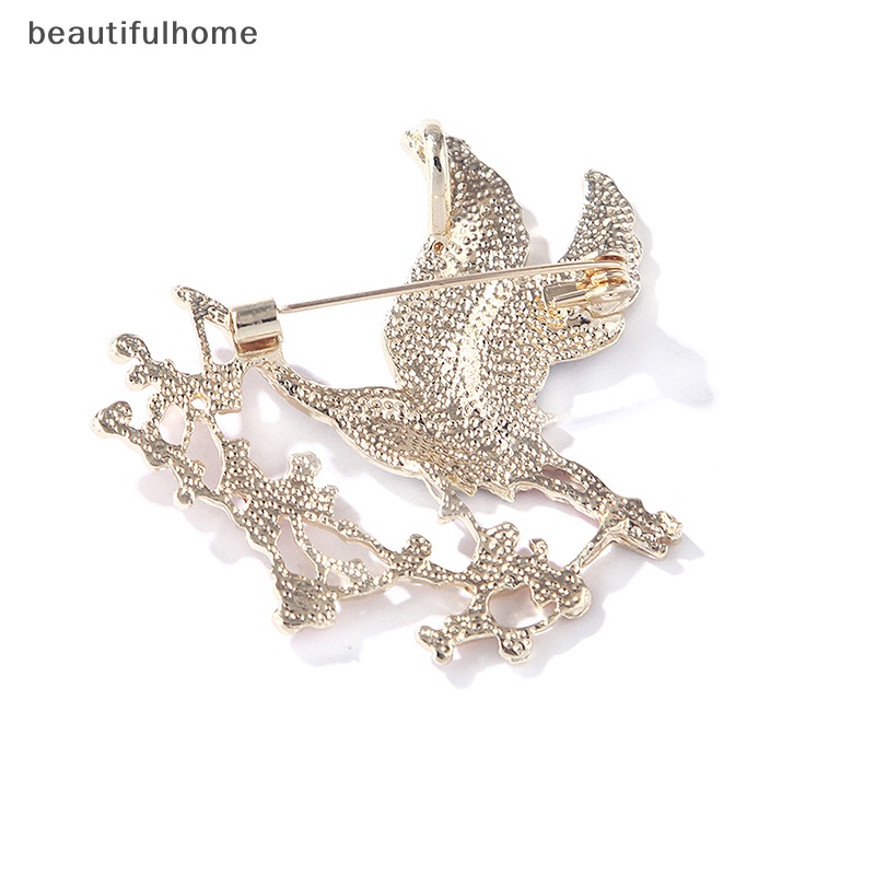 {beautifulhome} Bros Derek Bunga Enamel Untuk Wanita Unisex Burung Hewan Pesta Bros Pin Hadiah.