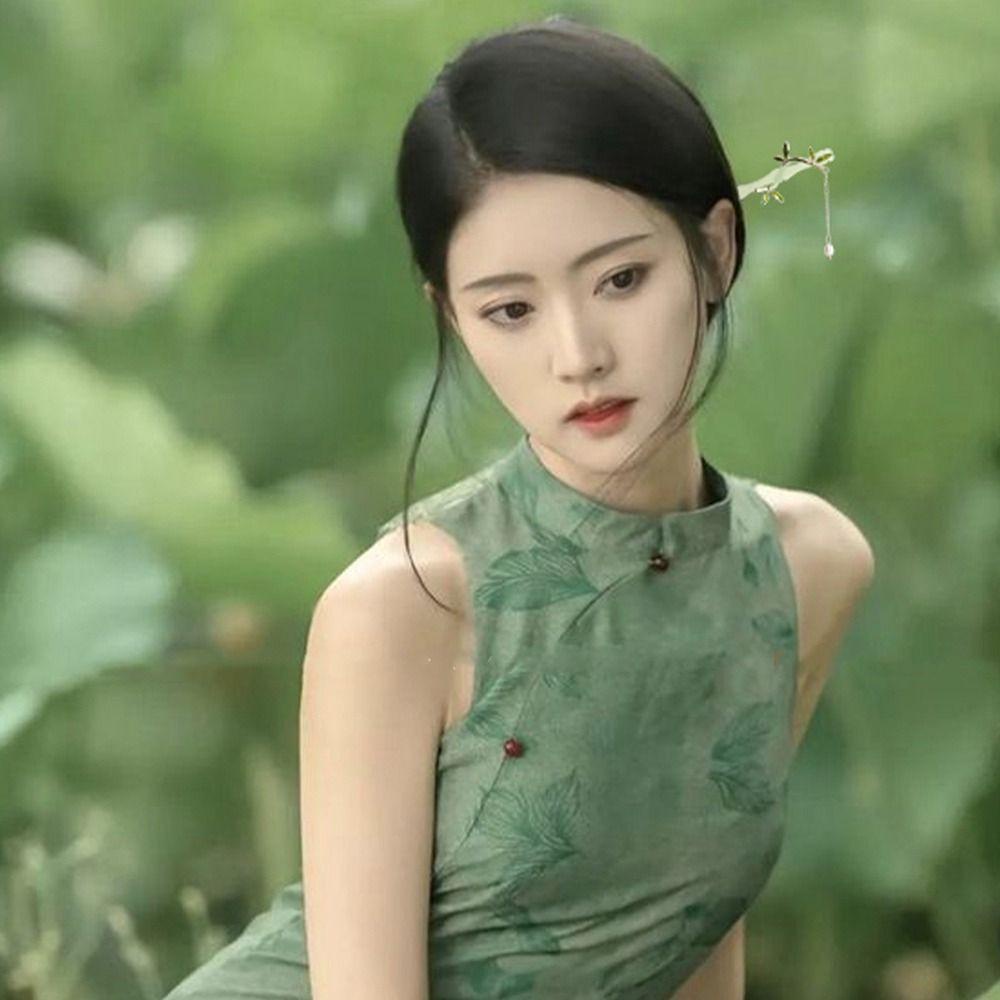 Needway Hair Stick Gaya Kuno Retro Jumbai Daun Aklirik Jepit Rambut Cina Untuk Untuk Hanfu