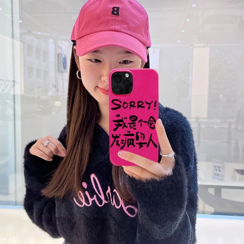 IPHONE Casing Ponsel Pink Lucu Gaya Korea Kompatibel Untuk Iphone14 Pro Max7 8 Plus Case Untuk Iphone11 12 Xr Xs X Lembut Shockproof Back Cover