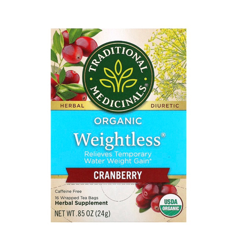 

Traditional Medicinals Organic Weightless Cranberry 16 Wrapped Tea Bag