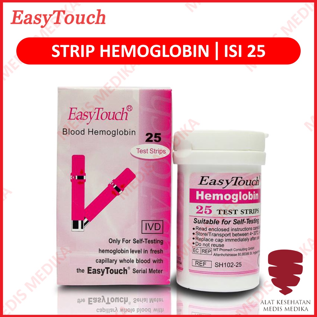 Easytouch Strip Hemoglobin Test Hb Refill Isi 25 Easy Touch