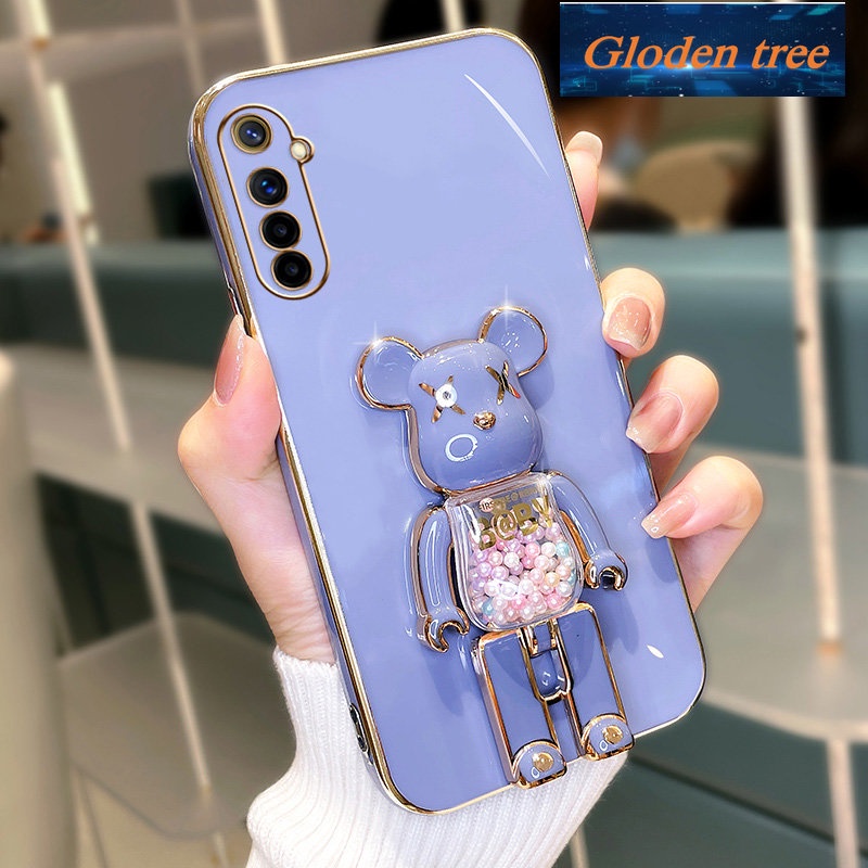 Toserbaloden pohon mustofaasing erkapealme 6 pro realme 6 Casing ponsel toserbaoftcase kampaslectroplated silikon shockproof kalilarotector suketmooth suketrote pentol suketumper suketover desain baru