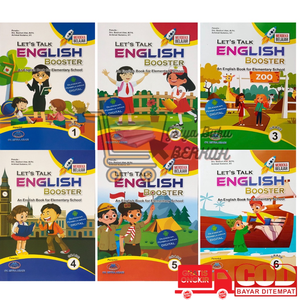 Buku Let's Talk English Booster Kelas 1 2 3 4 5 6 sd/mi -  CV.Mitra Abadi