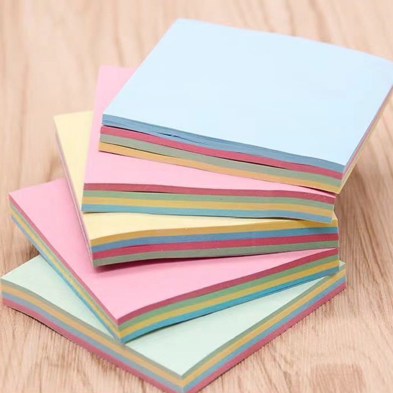 MEMO STICK / STICKIE NOTE / STICKY NOTE POLOS 4 WARNA KOTAK 76*76 MM