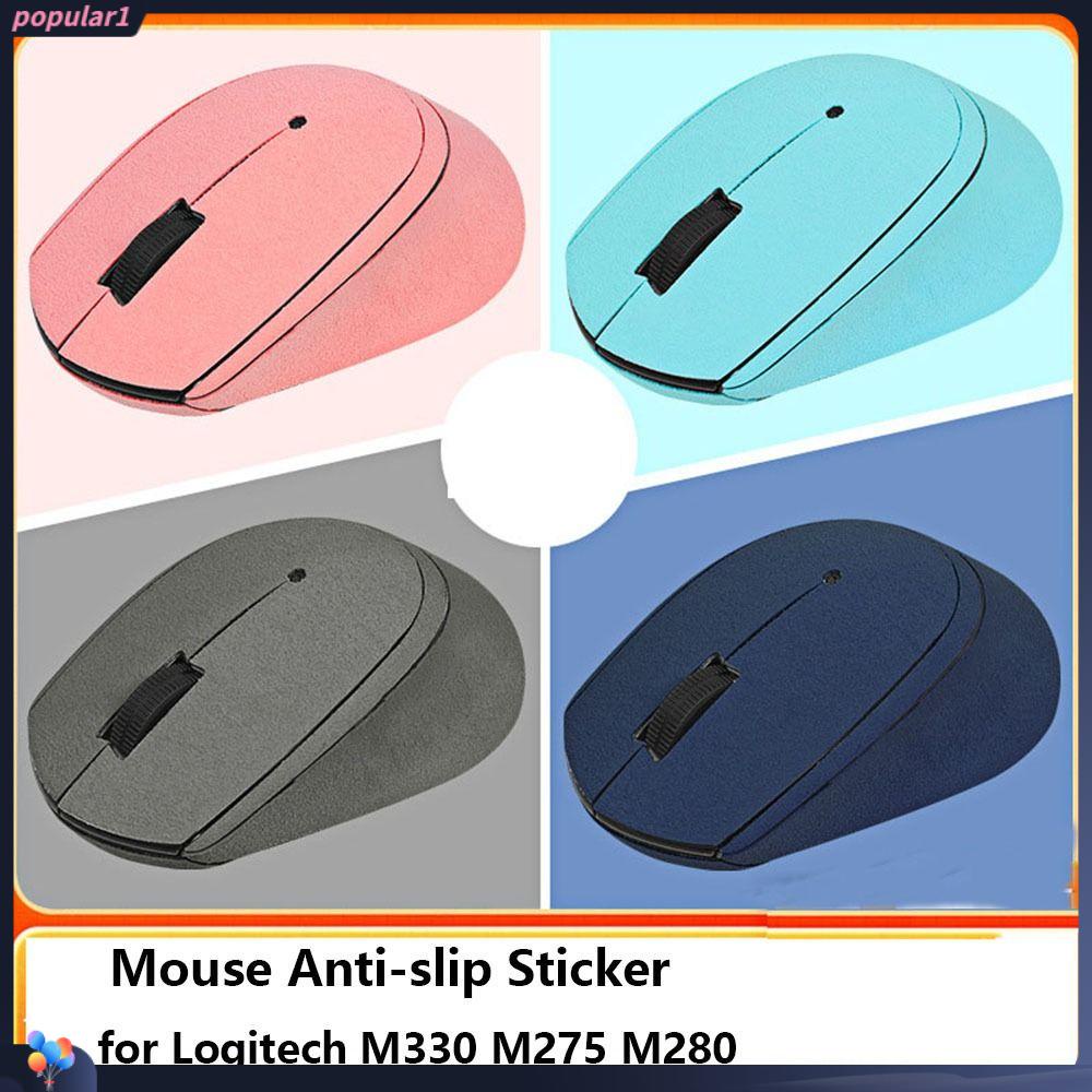 Populer Mouse Anti-slip Stiker Full-body Kenyamanan Keringat-wicking Properti Shell Sisi Stiker Untuk Untuk Logitech M330 M275 M280