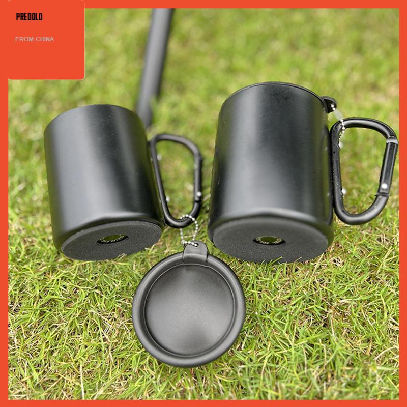 [Predolo] Mug Camping Dengan Tutup Dan Gagang Mug Kopi Untuk Pantai Indoor Dan Outdoor Rumah