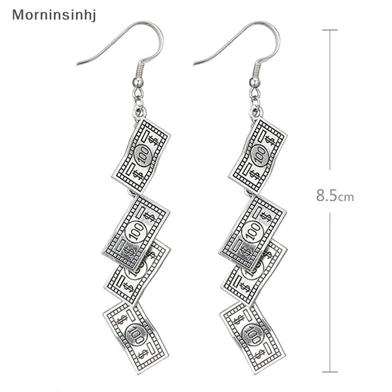 Mornin Anting Koin Dollar Vintage Drop Menjuntai Anting Charm Coin Ear Stud Jewelry id