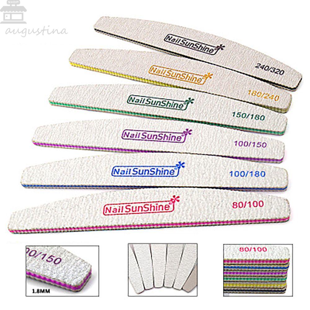 AUGUSTINA File Kuku Agustina Profesional Kuat Tebal Kecantikan Nail Art Tools Polishing Strips Manicure Nail Sanding