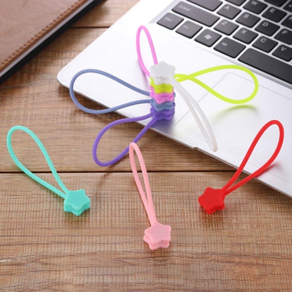 TOP Cable Winder Pengikat Kabel Charger Pelindung Kabel Headphone Earbud Holders Phone Cable Organizer Desktop Storage Cord Organizer