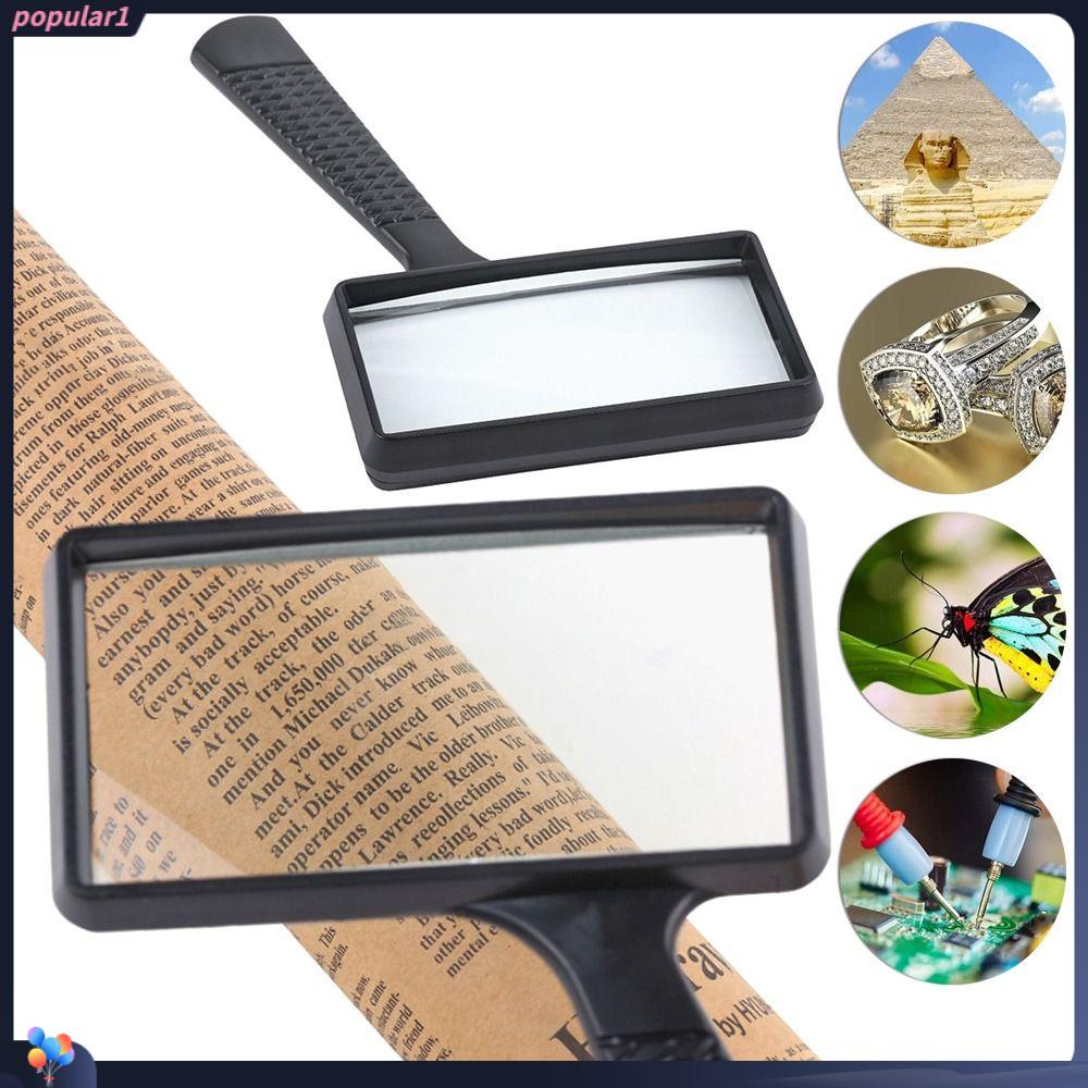 POPULAR Populer 3X Magnifier Handheld Alat Ukur Identifikasi Perhiasan Loupe