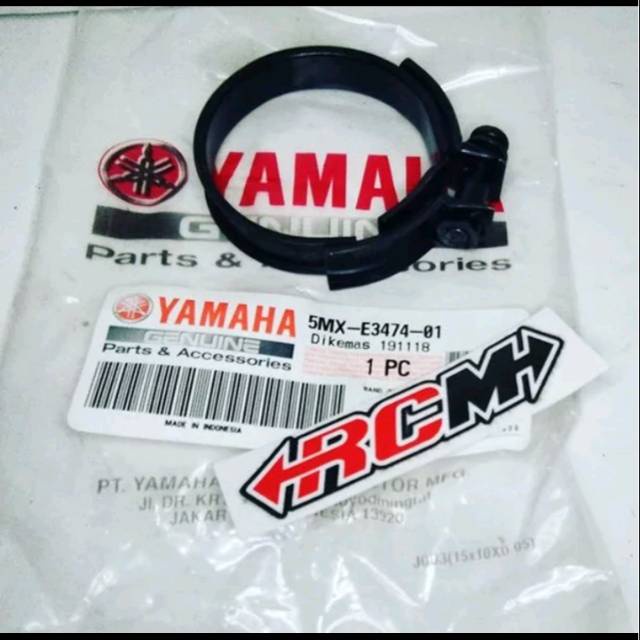 5MX-E3474-01 KLEM KANCINGAN MANIFOL MANIPOL MANIFOLD UNIVERSAL PE 28 PWK 28 RX KING JUPITER MX SATRI