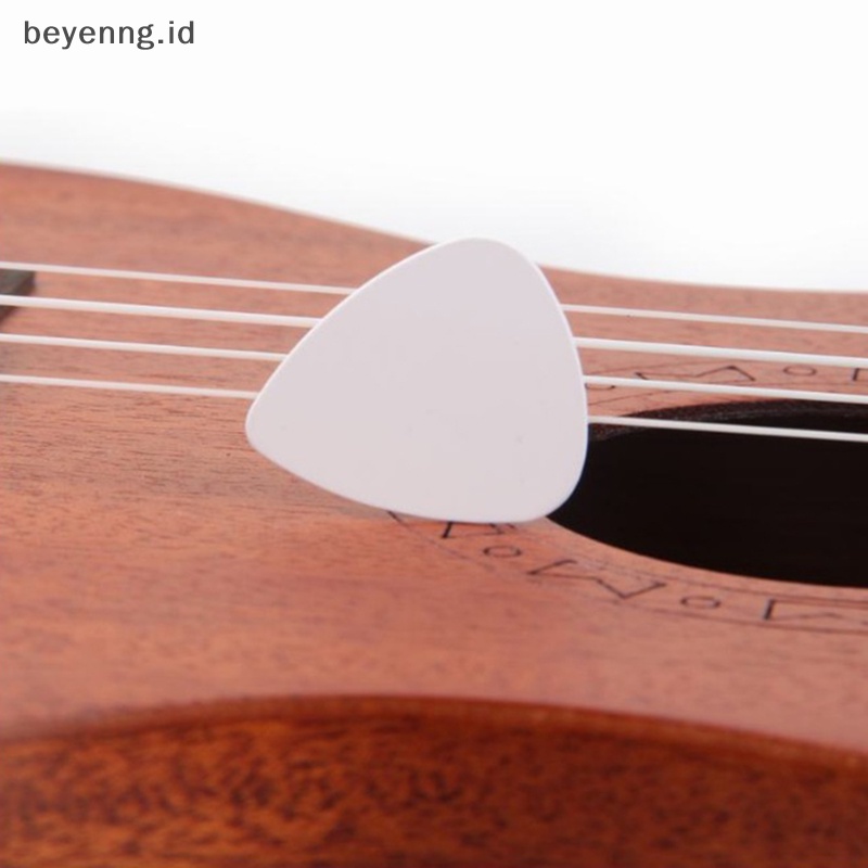 Beyen 100PCS ABS Acoustic Ukulele Bass Gitar Elektrik Picks Plectrums Aksesoris ID
