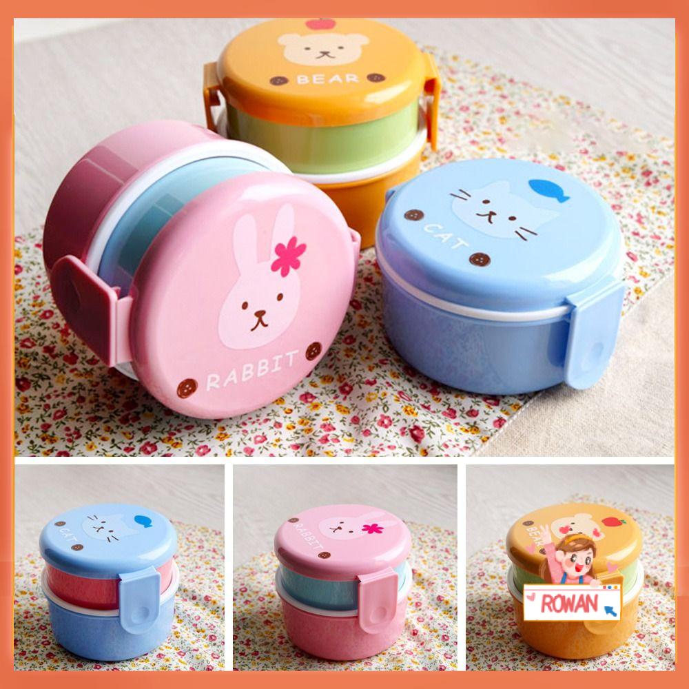 R-FLOWER Kids Lunch Box Cute Animal Kotak Buah Anak Microwave Gaya Jepang