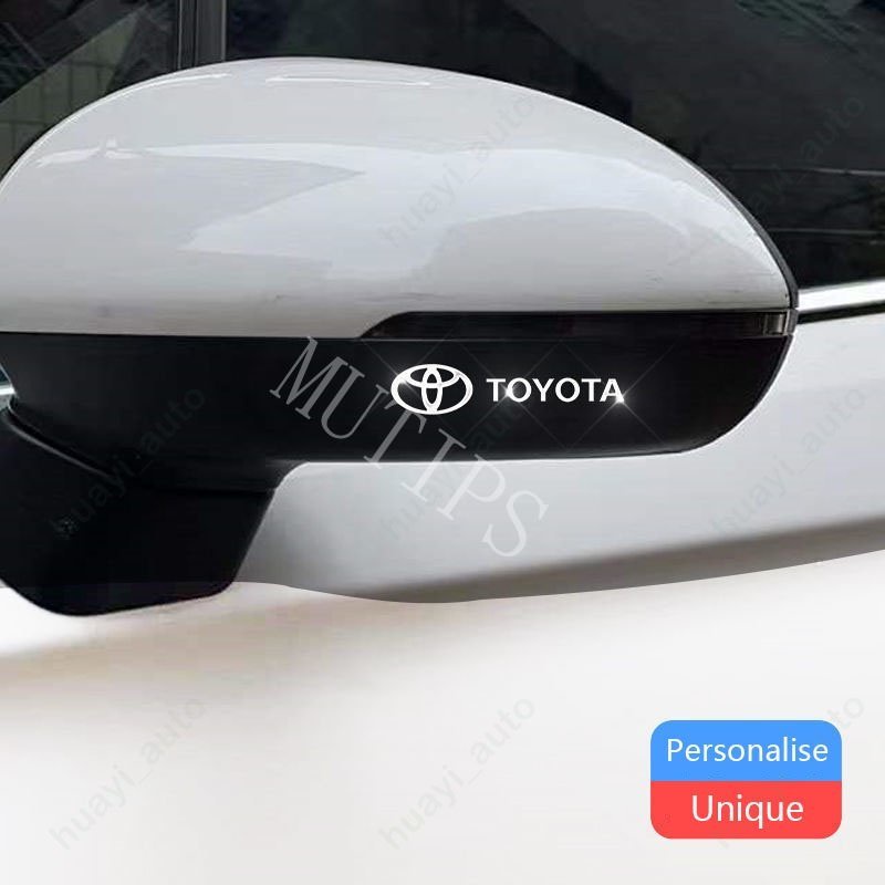 Stiker Logam Logo Mobil Toyota 3D Kreatif Dekorasi Lencana Interior Pintu Jendela Mobil Untuk bZ4X RAV4 Vios Yaris Corolla Cross Fortuner CHR Camry