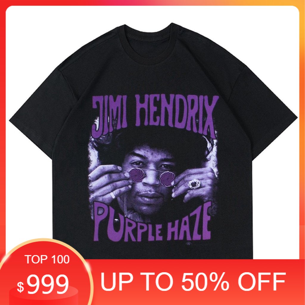 KAOS VINTAGE JIMI HENDRIX PURPLE HAZE | KAOS HITAM PRIA JIMI HENDRIX