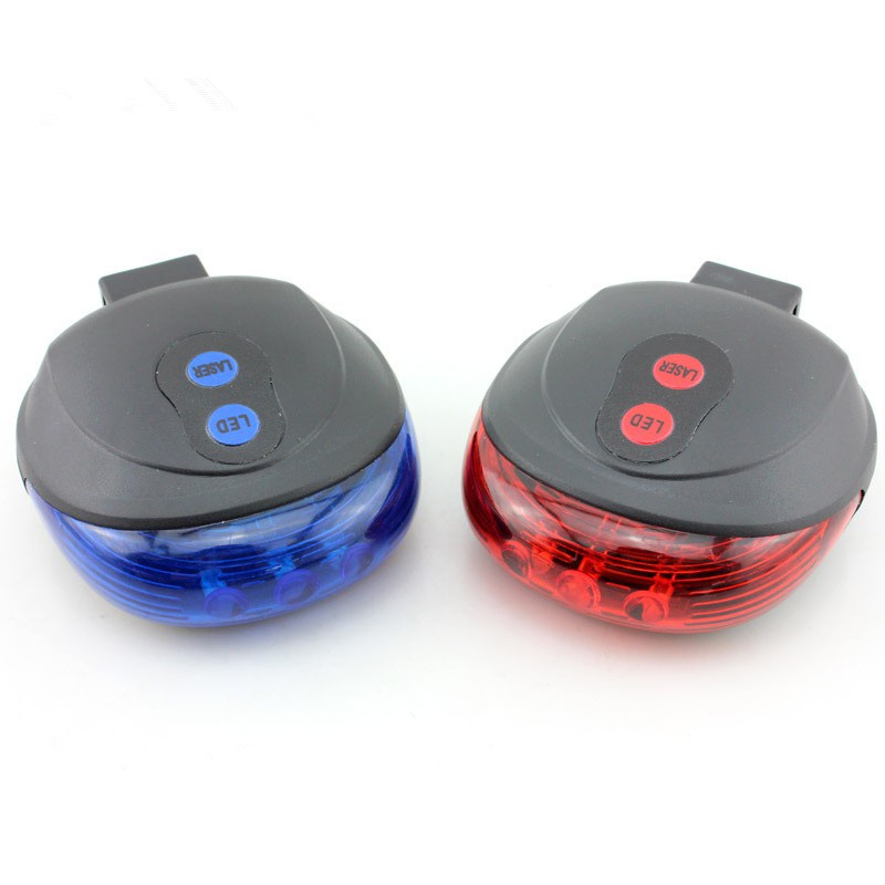 Lampu Belakang Sepeda / Laser Tail Light Strobo / Laser Sepeda 2 Warna