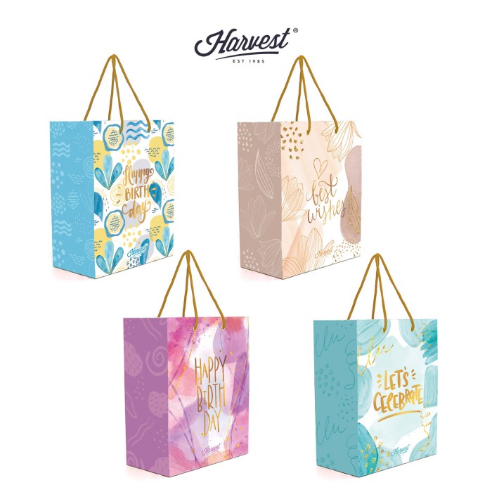 

Paper Bag Ulang Tahun / Birthday Harvest Spring (M) - Paket isi 4