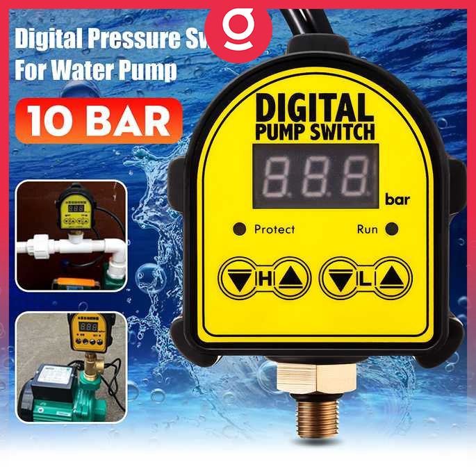 AQUALIN Pengatur Pompa Air Digital Automatic Pump Switch Pressure 220V - YRK-01