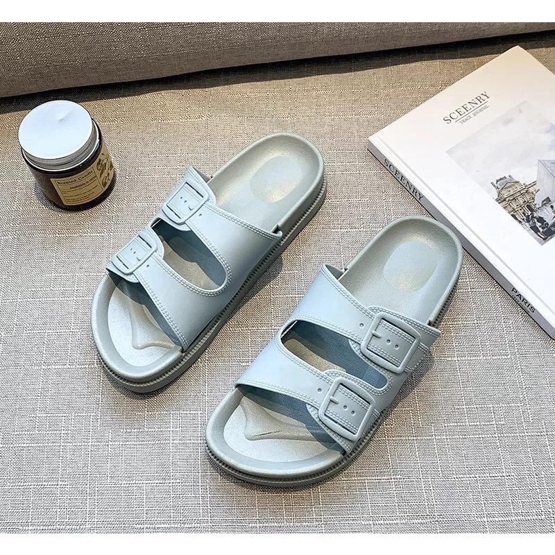 CUCI GUDANG TOPGROSIR GR1456 Sandal Slip Motif 2 Tali Pinggang Ala Korea/Import Banyak Warna