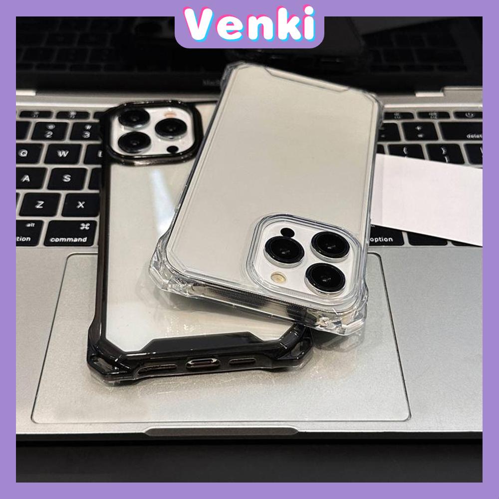 VENKI - Untuk iPhone 11 Case Polos Case Empat Sudut Lanyard Shockproof Protector dengan Lanyard Gelang Bening Akrilik Kompatibel dengan iPhone 14 Pro Max 13 Pro Max iPhone 12 Pro Max XR