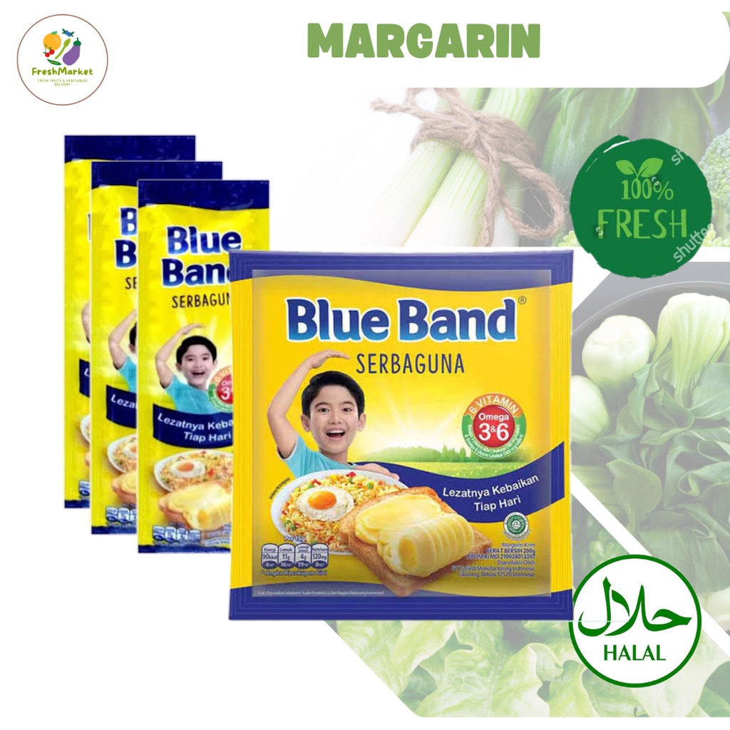 

Margarin Serbaguna Blue Band 200 Gram Freshmarketlampung