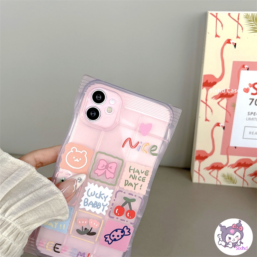 Redmi 12C 10C 10A 10 Note 12 11 11s 10s 10 9 8Pro 9T 9C 9A 9 Xiaomi 12 Lite 11Lite 12T 11T 10T Poco M3 X4Pro Kartun Sembilan Istana Grid Animal Snack Bag Telepon Soft Case