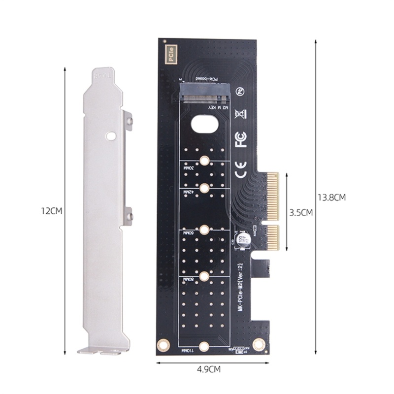 Bt M 2 NVMe SSD to Pcie3 0x4 Adapter Card M 2m Key Interface Converter Support PCI Express 2230 2242 2260 2280 22110