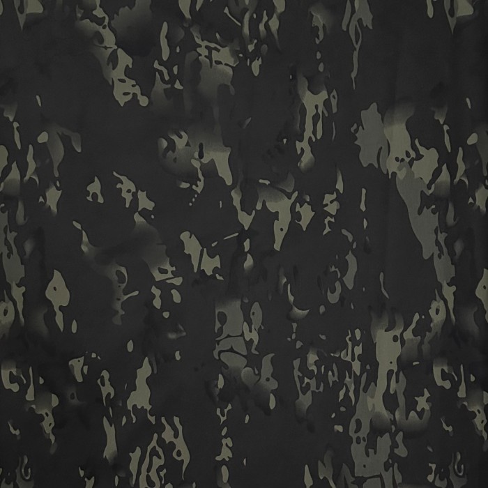 Bahan Kain Cordura 500D Nylon  - Loreng Camo Fabric - Multicam Black