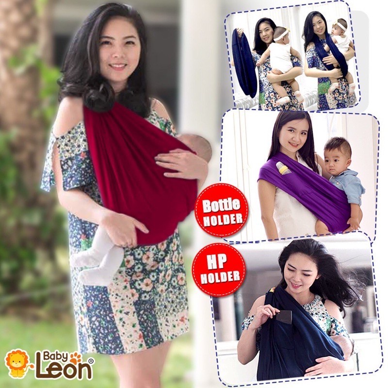 Geos gendongan bayi jumbo/gendongan bayi polos baby leon/gendongan bayi samping/gendongan bayi depan