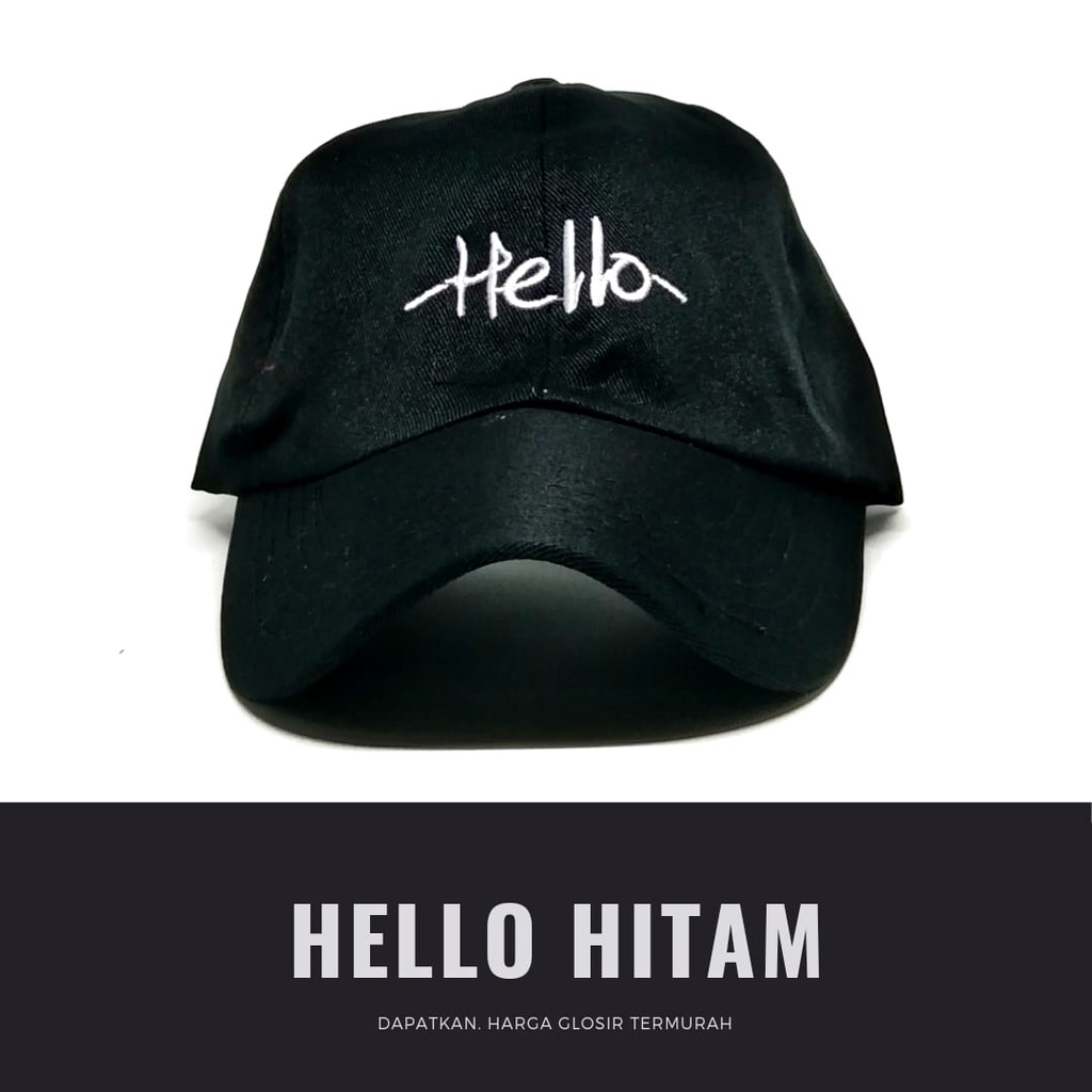 Topi Baseball HELLO Topi Baseball Topi Golf Topi Pria Topi Wanita