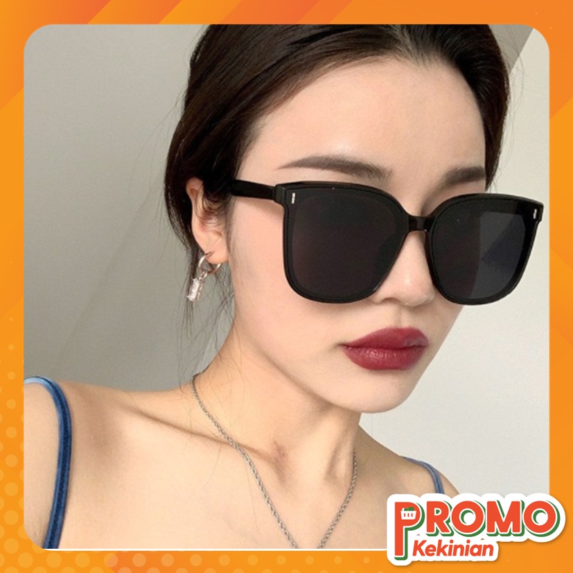 PROMO KEKINIAN - F5082 Kacamata Kotak Hitam Korean Fashion Sunglassess Wanita Pria / Kacamata Hitam 