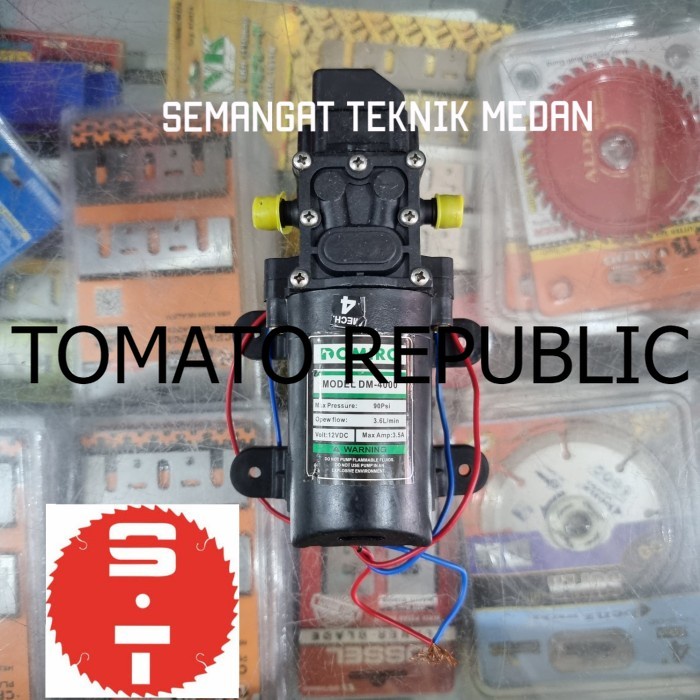 Murah DINAMO POMPA AIR SPRAYER WATER PUMP 12 VOLT DC 90 PSI 6 BAR DOMIRO VGW670